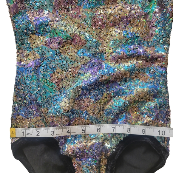 Iridescent Sequin Gymnastics Leotard , Multicolor 7/8 years old - Picture 6 of 9